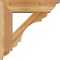Ekena Millwork Olympic Traditional Rough Sawn Bracket w/ Offset Brace, Western Red Cedar, 6"W x 20"D x 20"H BKT0604X20X20OLY01RWR - alternate 3